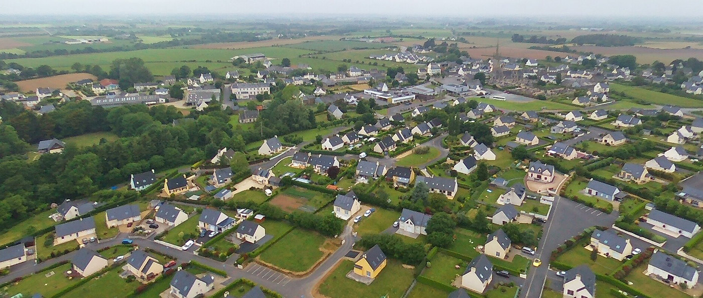 Vue aérienne de Guiclan