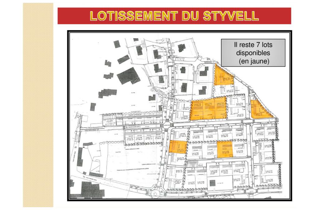 Plan Lotissement du styvell