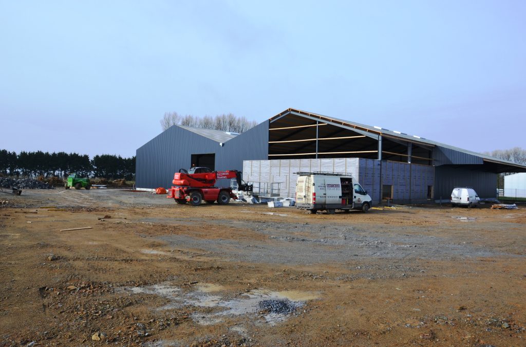 Construction du bâtiment de l’entreprise Kerboas