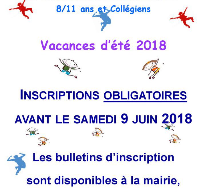 Inscriptions CLSH et Animation Jeunesse