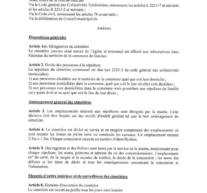 20190805 REGLEMENT CIMETIERE