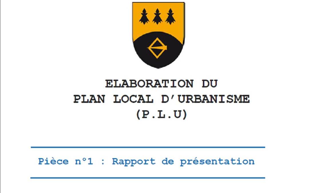 couverture rapport de présentation 1