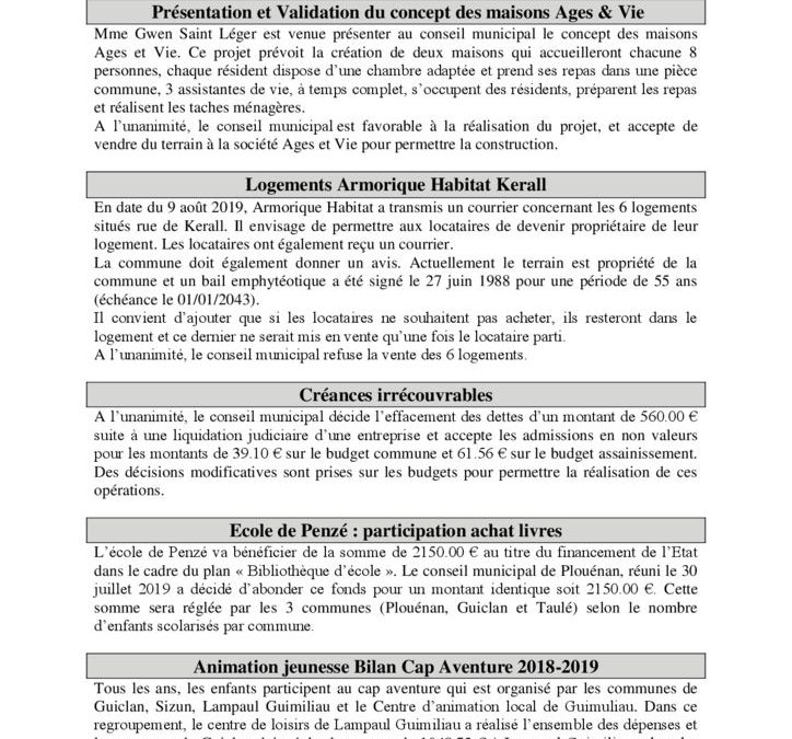 10 OCTOBRE 2019