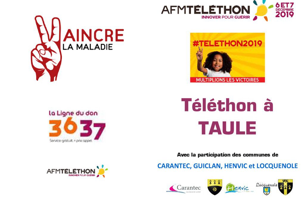 Programme Téléthon à TAULE