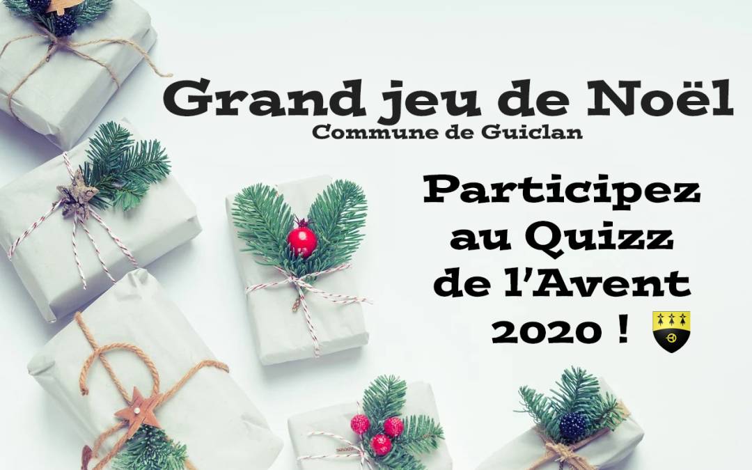 Annonce du grand jeu de l’Avent