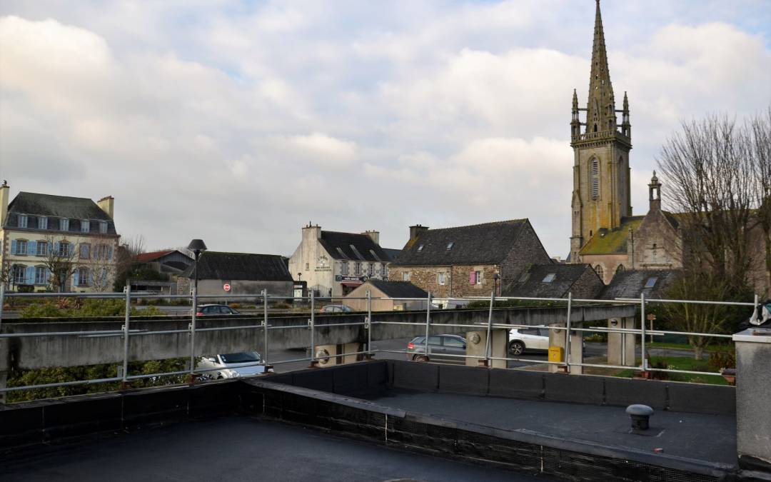 partie de la toiture du Triskell avec la nouvelle membrane