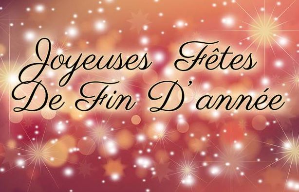 Joyeuses fêtes de fin d'année