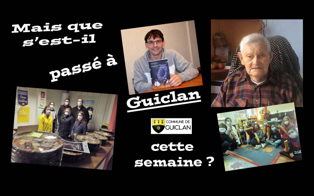 Actus de la semaine du 18 au 24 janvier 2021