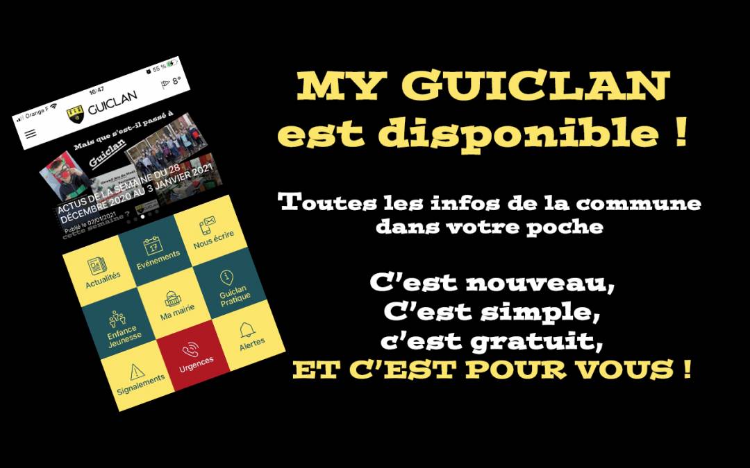 My Guiclan, la nouvelle application mobile de la commune est disponible