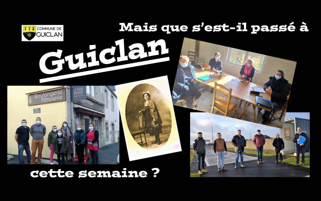 Actus de la semaine du 1er au 7 février 2021