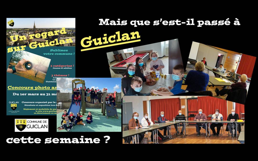 Actus de la semaine du 22 au 28 février 2021
