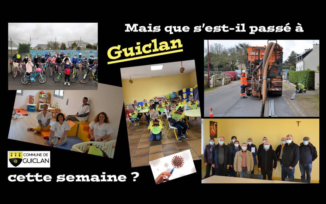 Actus de la semaine du 1er au 7 mars 2021