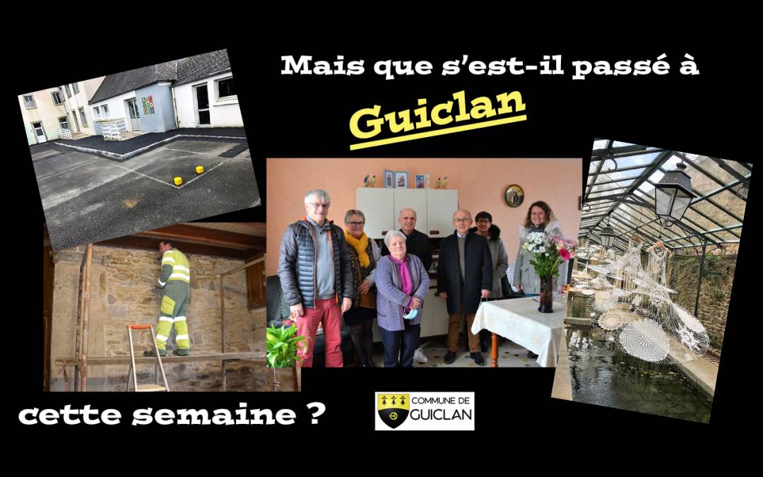 Actus de la semaine du 8 au 14 mars 2021
