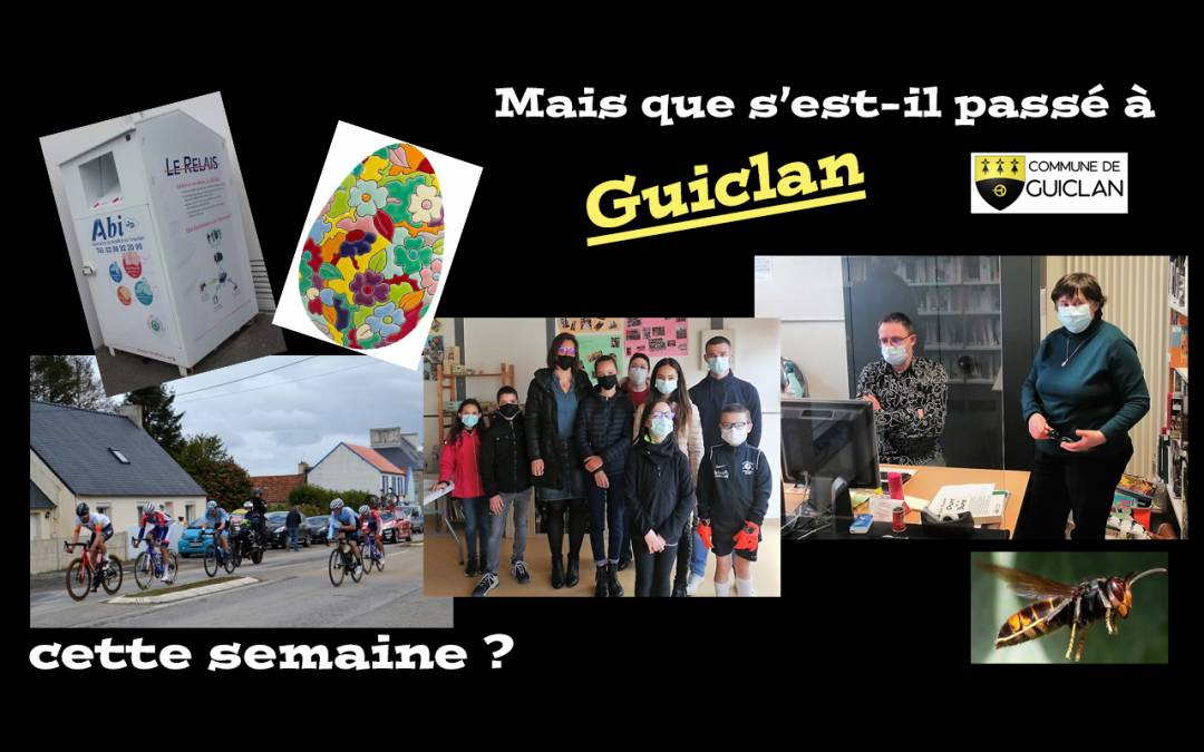 Actus de la semaine du 22 au 28 mars 2021