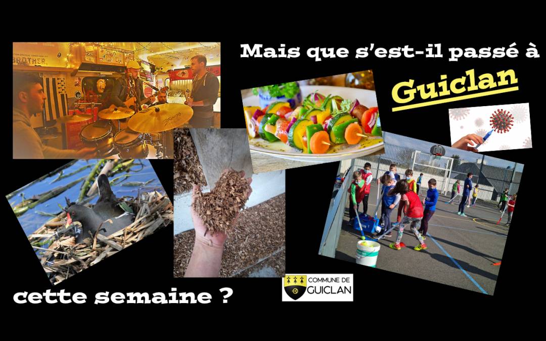 Actus de la semaine du 5 au 11 avril 2021