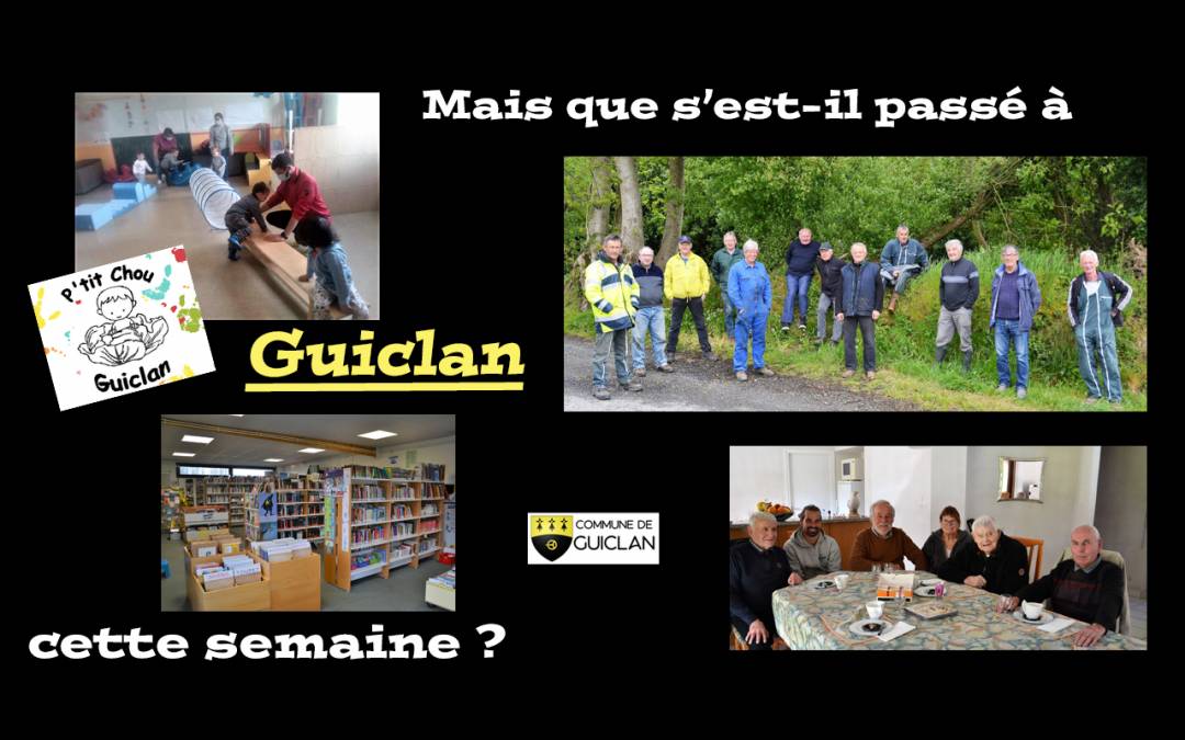 Actus de la semaine du 10 au 16 mai 2021