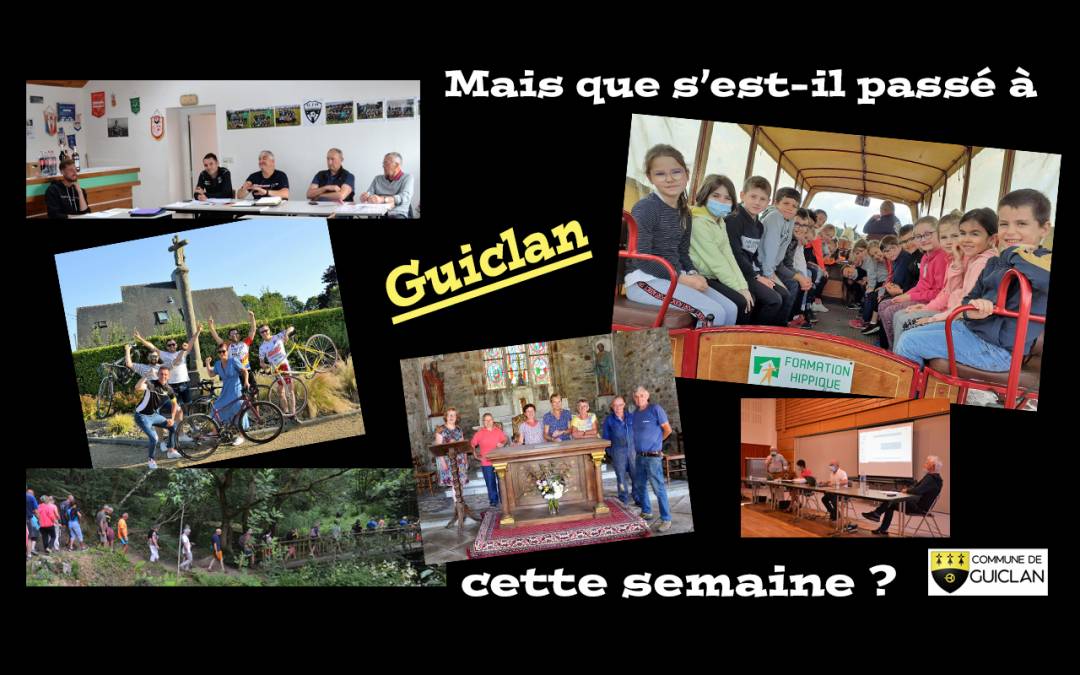 Actus de la semaine du 12 au 18 juillet 2021