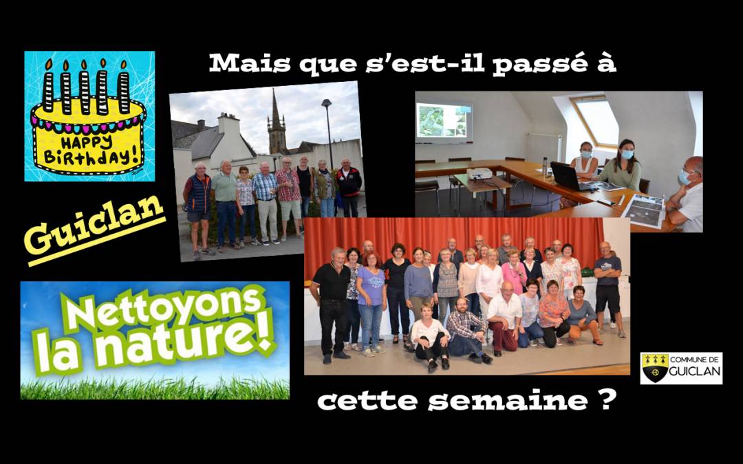 Actus de la semaine du 13 au 19 septembre 2021