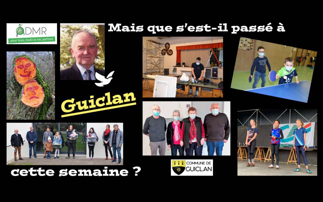 Actus de la semaine du 17 au 23 janvier 2022