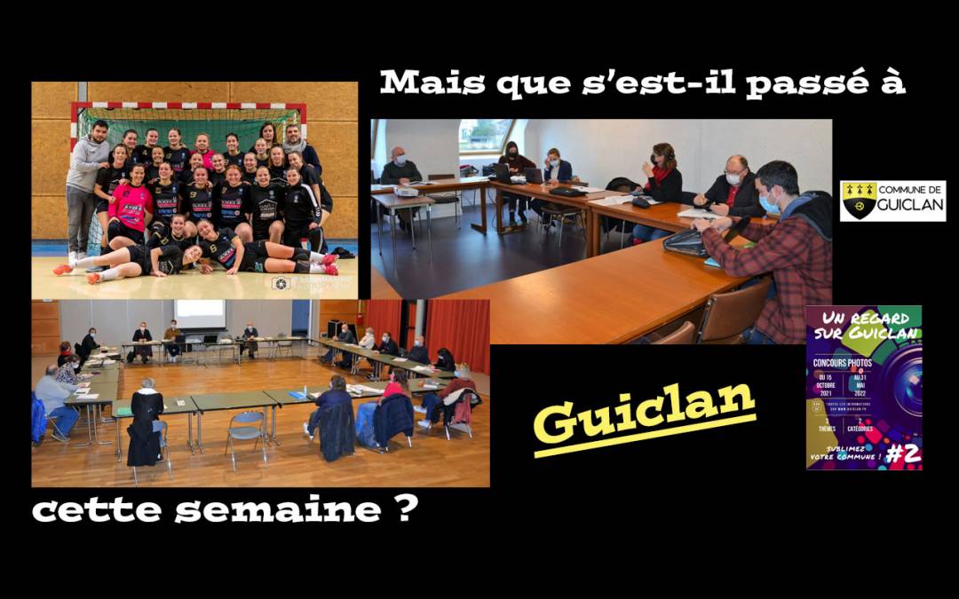 Actus de la semaine du 24 au 30 janvier 2022