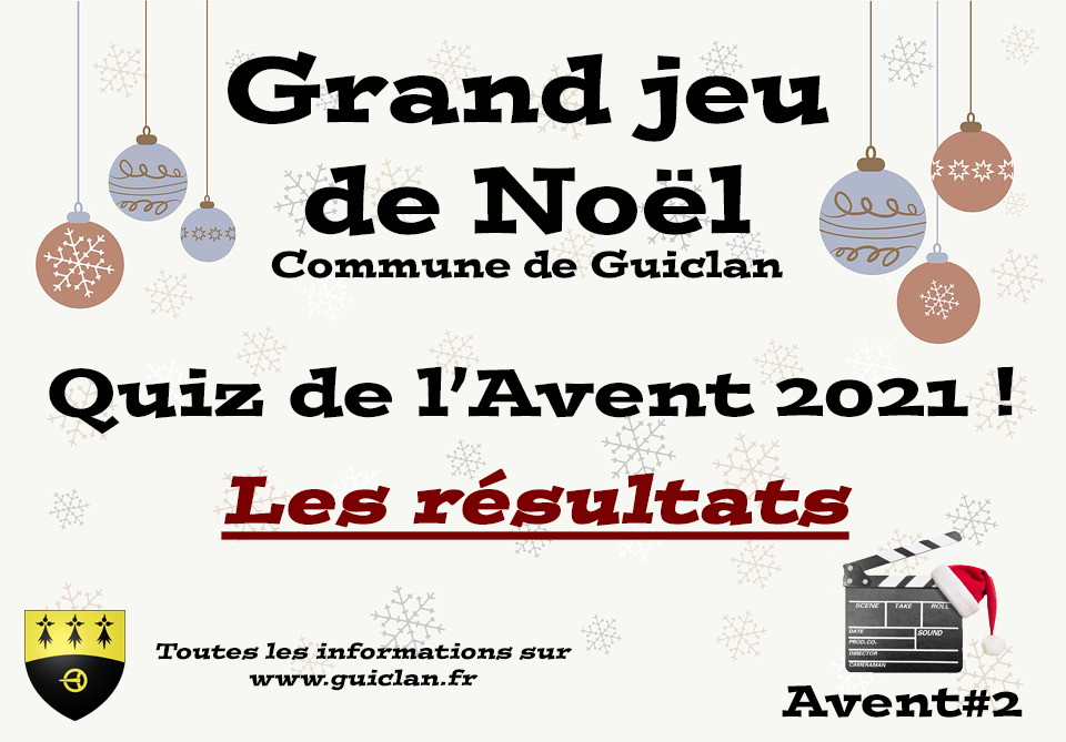 Le Quiz de l’Avent 2021 – Les résultats