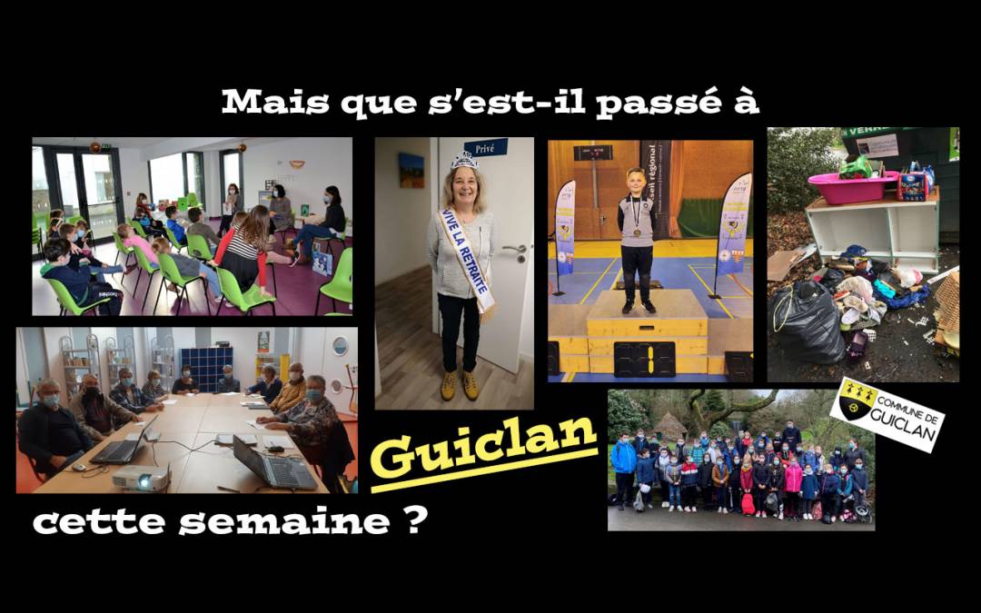 Actus de la semaine du 7 au 13 février 2022