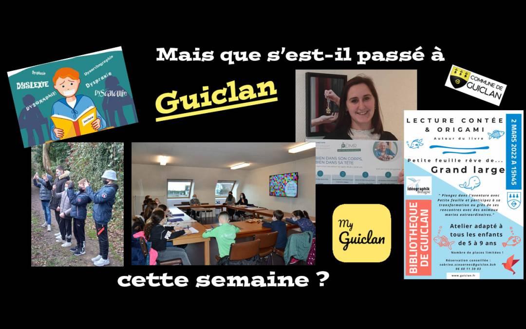Actus de la semaine du 14 au 20 février 2022