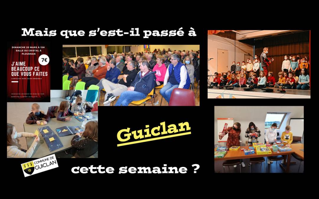 Actus de la semaine du 28 février au 6 mars 2022