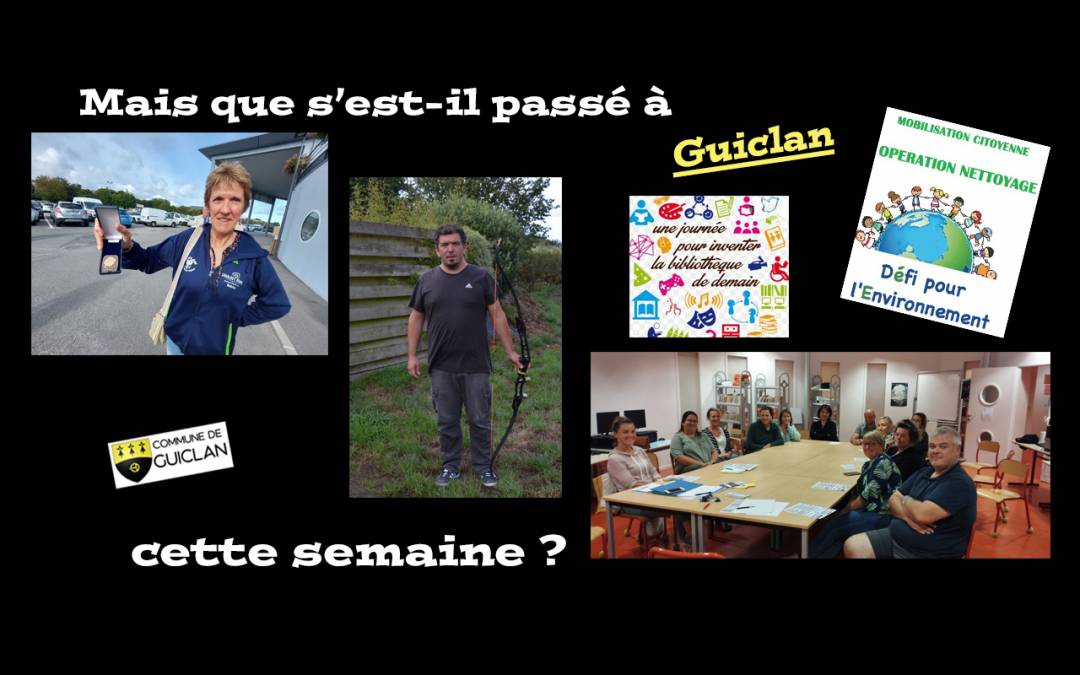 Actus de la semaine du 12 au 18 septembre 2022