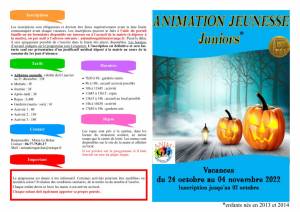 thumbnail of programme juniors toussaint