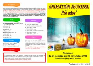 thumbnail of programme pré ados toussaint