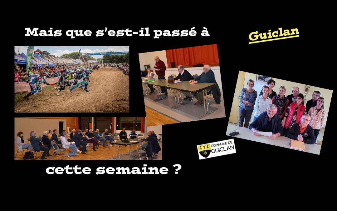 Actus de la semaine du 10 au 16 octobre 2022