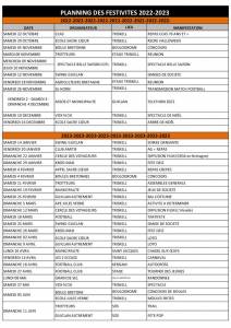 thumbnail of Planning des festivités 2022-2023