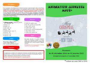 thumbnail of programme ados noel