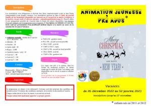 thumbnail of programme pré ados noel