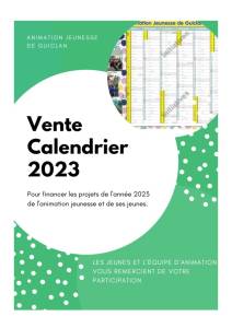thumbnail of Affiche vente calendriers 2023