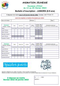 thumbnail of Bulletin Inscription Juniors Hiver 2023