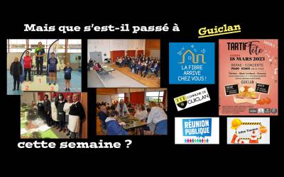 Actus de la semaine du 27 février au 5 mars 2023