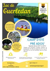 thumbnail of Flyer Lac de Guerlédan – Camp d’été Pré Ados – 21 au 25 août 2023