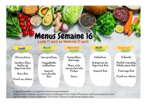 thumbnail of MENUS SEMAINE 16