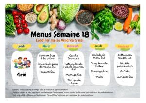 thumbnail of MENUS SEMAINE 18