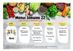 thumbnail of MENUS SEMAINE 22