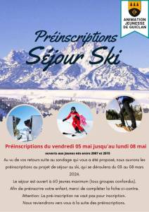 thumbnail of Préinscription Séjour Ski – 3 au 8 mars 2024
