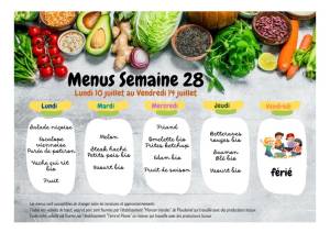 thumbnail of MENUS SEMAINE 28