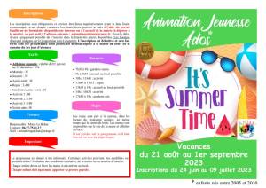thumbnail of Programme ADOS Août 2023