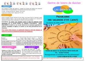 thumbnail of Programme CLSH Août 2023