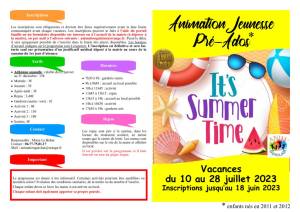 thumbnail of Programme PRE ADOS Août 2023