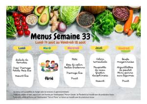 thumbnail of MENUS SEMAINE 33