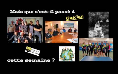Actus de la semaine du 25 septembre au 1er octobre 2023