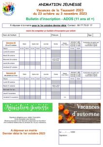 thumbnail of Bulletin Inscription ADOS Toussaint 2023